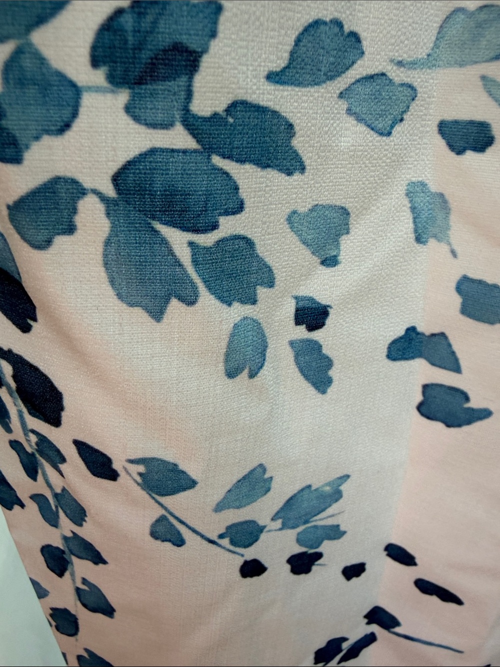 Nora Cora Navy Leaf-Print White Jumpsuit nwt - Picture 5 of 13